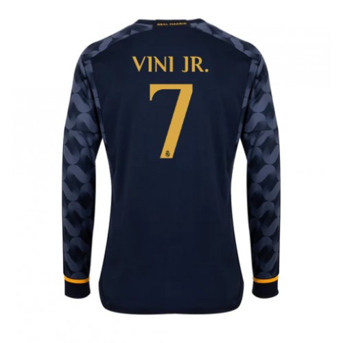 Maillot de foot Real Madrid Vinicius Junior #7 Extérieur 2023-24 Manche Longue